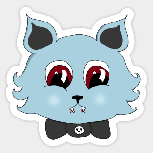 Vincent the Vampire Kitty Sticker